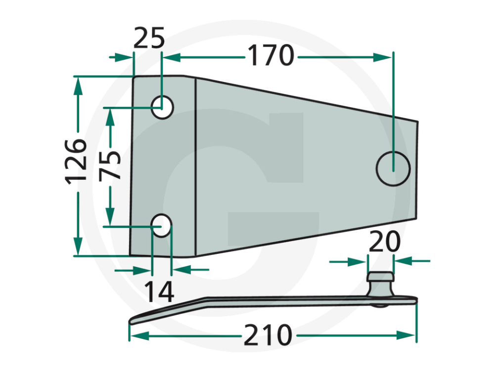 For Deutz-Fahr Krone Vicon/PZ Kuhn Pöttinger Taarup Blade Holder