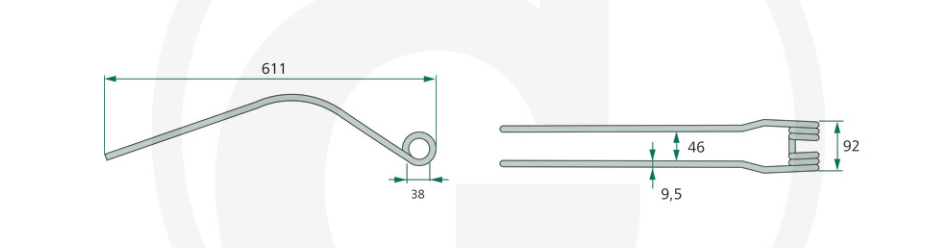 For FELLA TS Swather Tine PACK OF 5