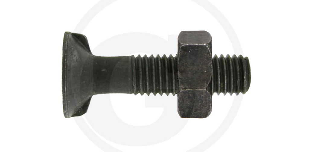 Plough bolts with 2 lugs DIN 11014 and hexagon nut 10.9 M12 X 85 PACK OF 25	
