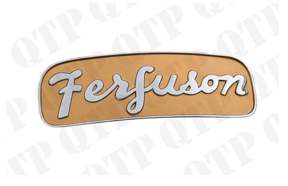 For FERGUSON FE35 FRONT BADGE CHROME AND GOLD