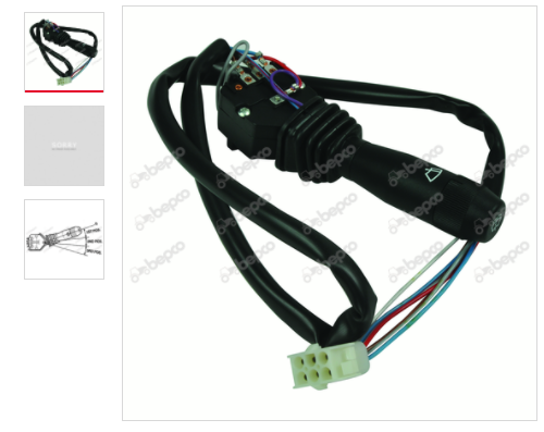 Ford New Holland 60, M, TM, TS Wiper Switch Assembly