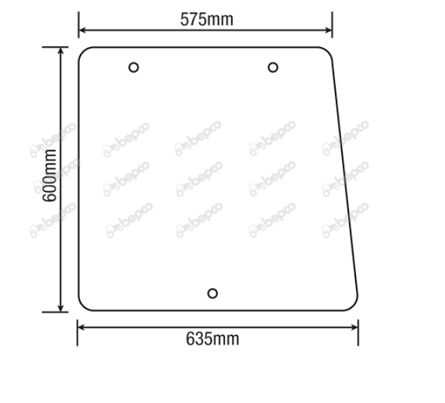 Ford New Holland AP Cab Side Window