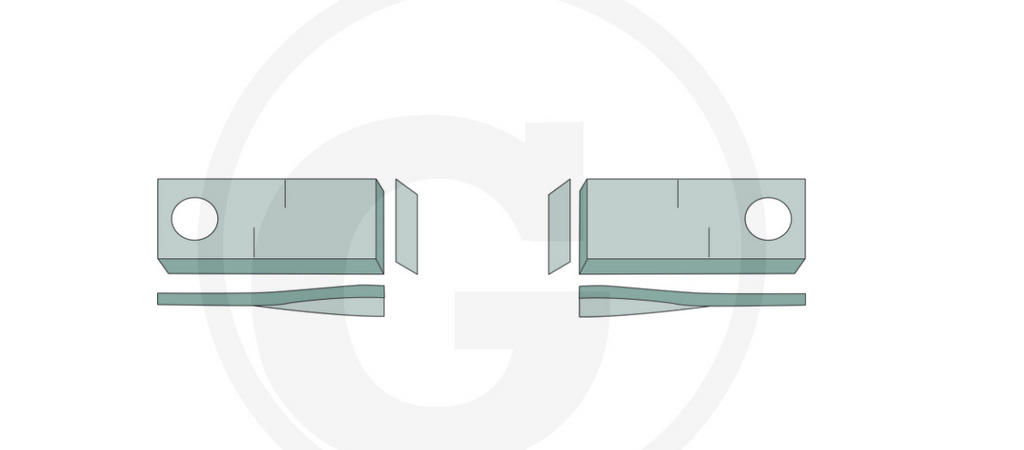 For Krone, Fella MOWER BLADES 112 X 48 (25) LEFT