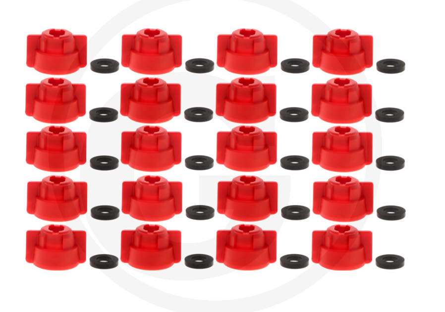 Lechler Bayonet nut SW8/10 red Uni. VPE25 pack of 25