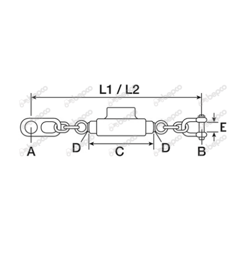 Massey Ferguson 200 300 500 Series Check Chain Stabilizer