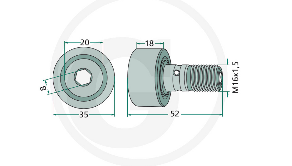 For KRONE KS SWADRO SWATHER Roller