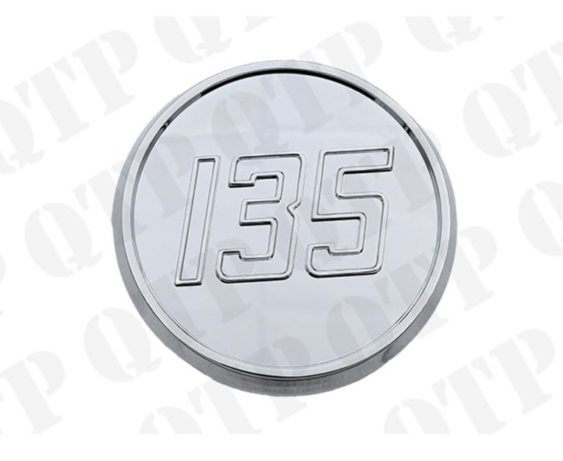 For MASSEY FERGUSON 135 SIDE BADGE CHROME