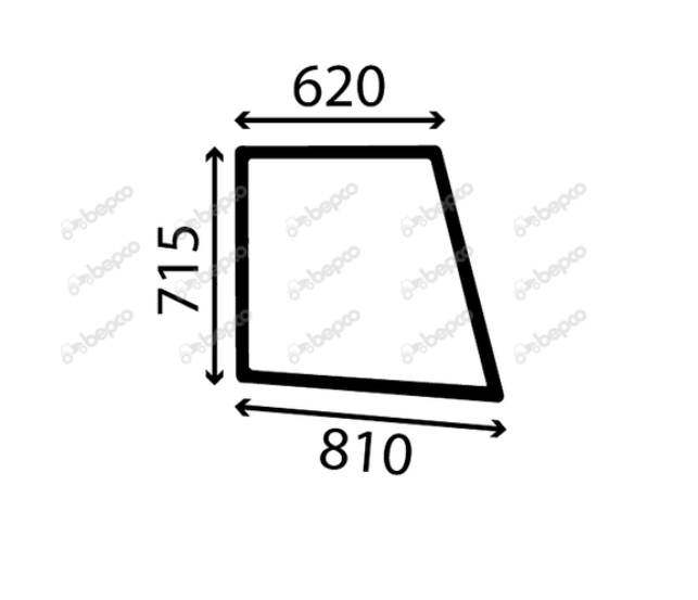For FORD 30's UPPER DOOR WINDOW RIGHT - FLAT - NON-TINTED