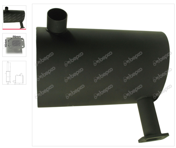 For FORD NEW HOLLAND 8160 8260 TM115 TM120 TM130 EXHAUST SILENCER 