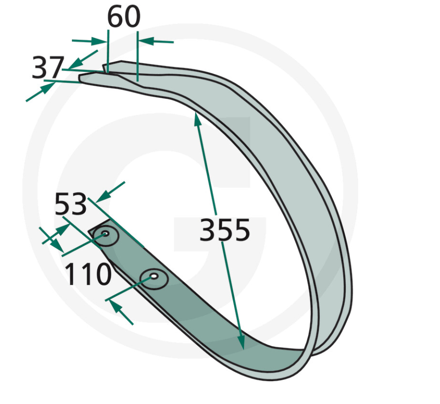 For KRONE ROUND BALER Scraper KR 8-16 KR 130 KR 160 RIGHT