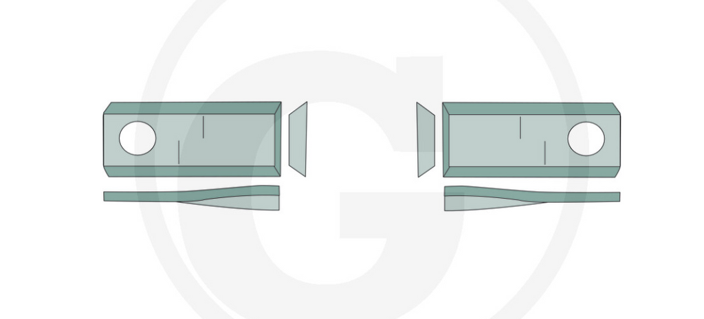 For KUHN MOWER BLADES 87 X 40  (25) RIGHT