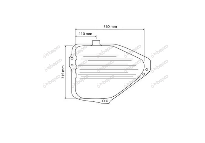 For FORD 4100 4600 FUEL TANK