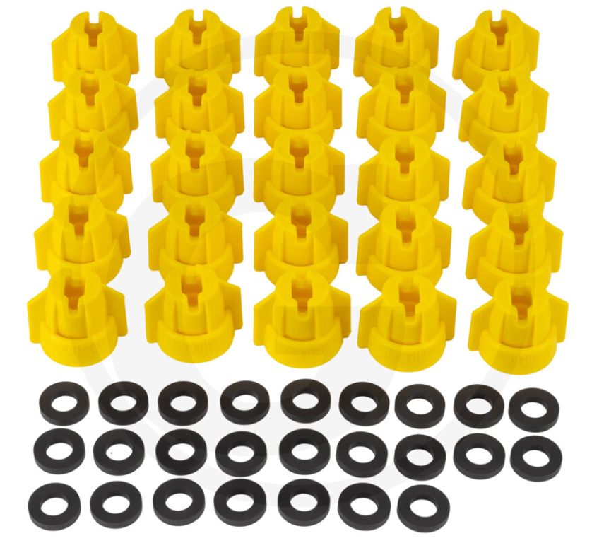 Lechler Bayonet nut Multi Cap yellow SW8 PU 25 pack of 25