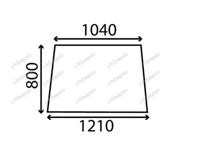 For CASE IHC WINDSCREEN FLAT - NON-TINTED