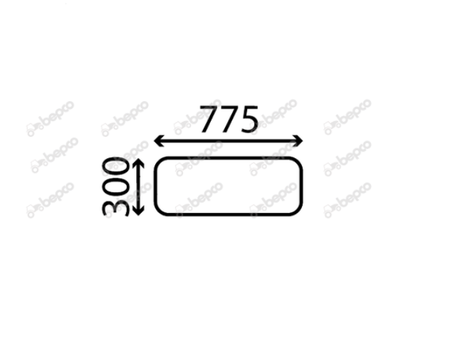 For FORD 4000 5000 7000 LOWER REAR WINDOW FLAT - NON-TINTED