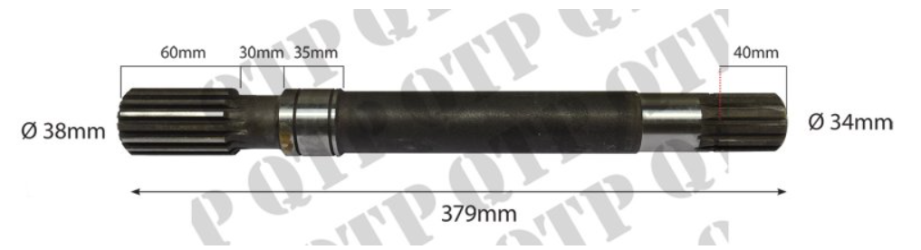 For New Holland T6 T7 4WD Front Axle DRIVESHAFT