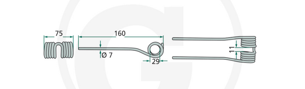 For KRONE PICK UP TINE Inner PACK OF 10