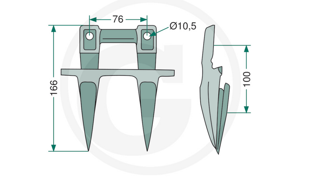 GRANIT Double finger  For Deutz-Fahr