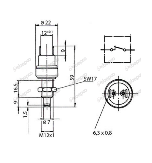 Case IH Handbrake Safety Start Switch