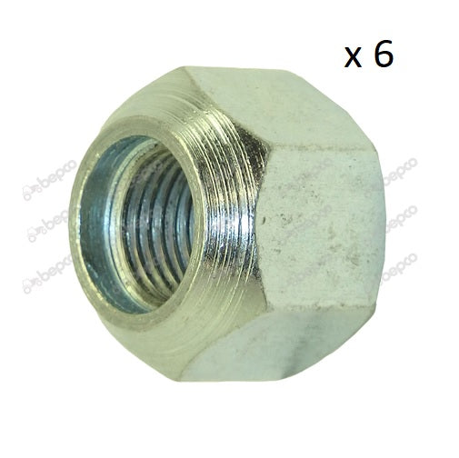 Ford New Holland 1/2" UNF Front Wheel Nuts Pack of 6