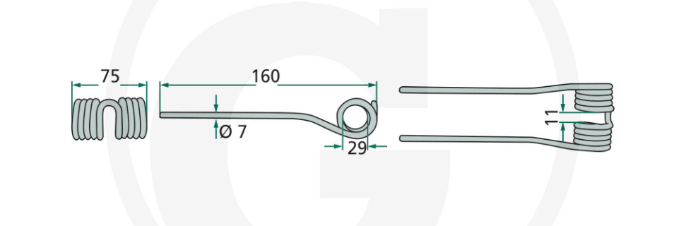 For KRONE PICK UP TINE Inner PACK OF 10