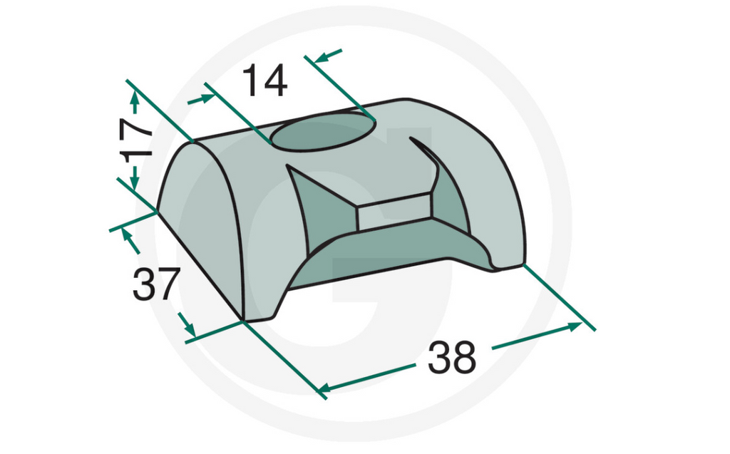 For CLASS ROTARY TEDDER TINE CLAMP M14 PACK OF 10