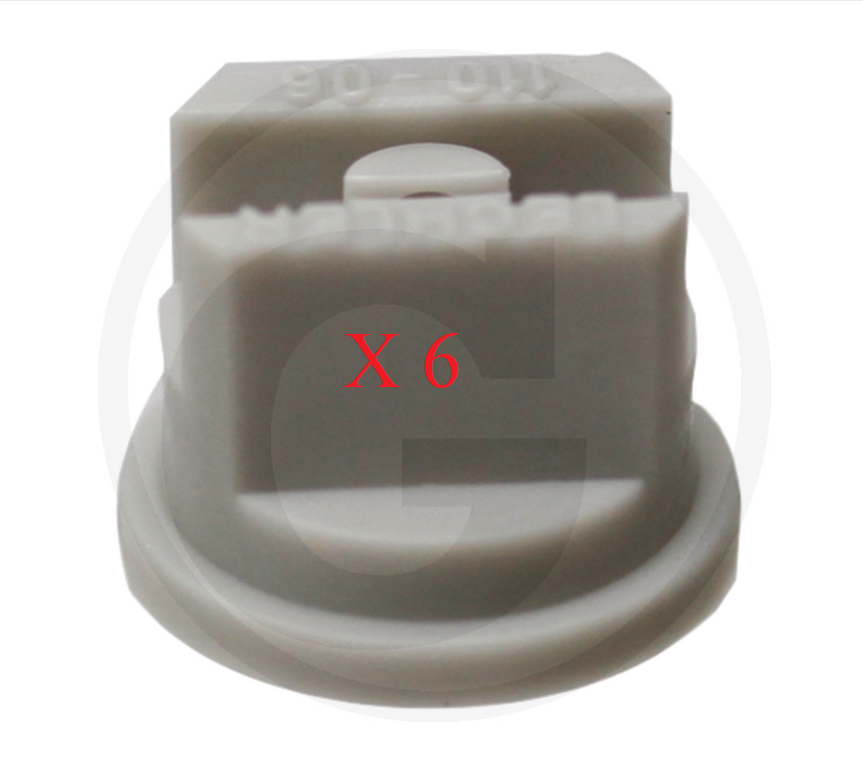 Lechler VE6 Lechler ST flat-jet nozzle 110°, AF 8 GREY PACK OF 6	