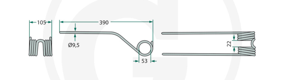 For FELLA TH MASSEY FERGUSON TD TEDDER Tine PACK OF 10
