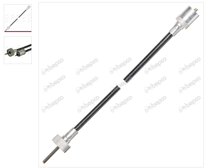 Massey Ferguson 240, 550 Rev Counter Cable 640mm