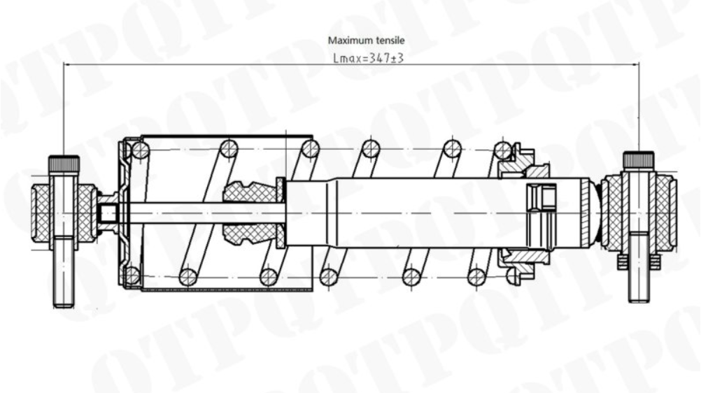 For MASSEY FERGUSON 6400 Cab Shock Conversion Kit