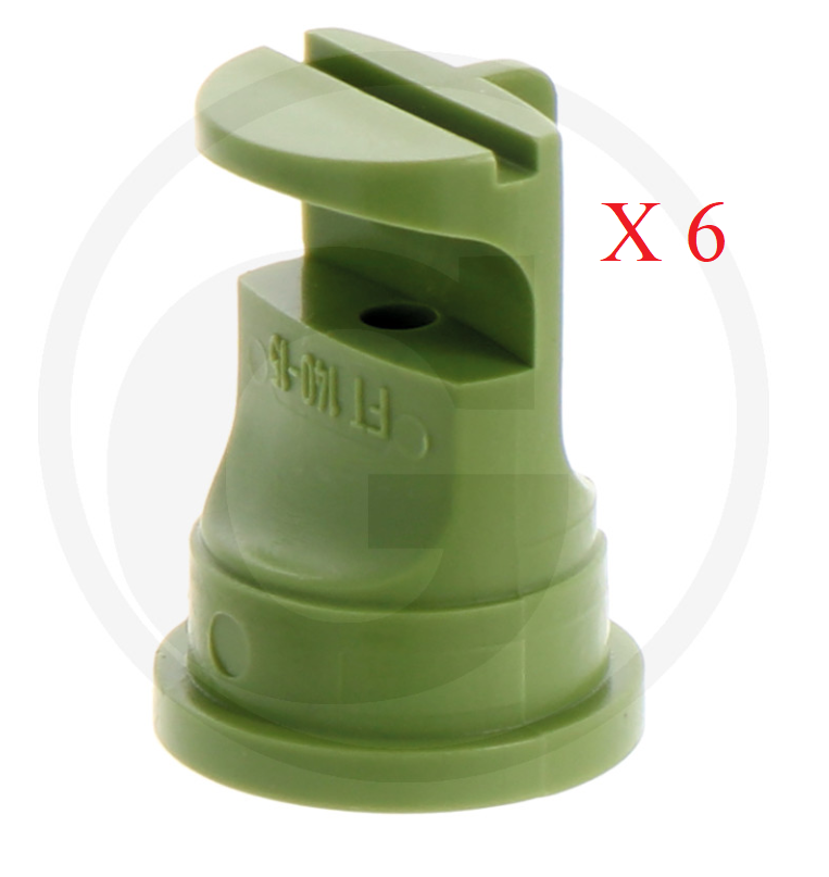 Lechler VE6 Lechler FT sluice nozzle 140° GREEN PACK OF 6