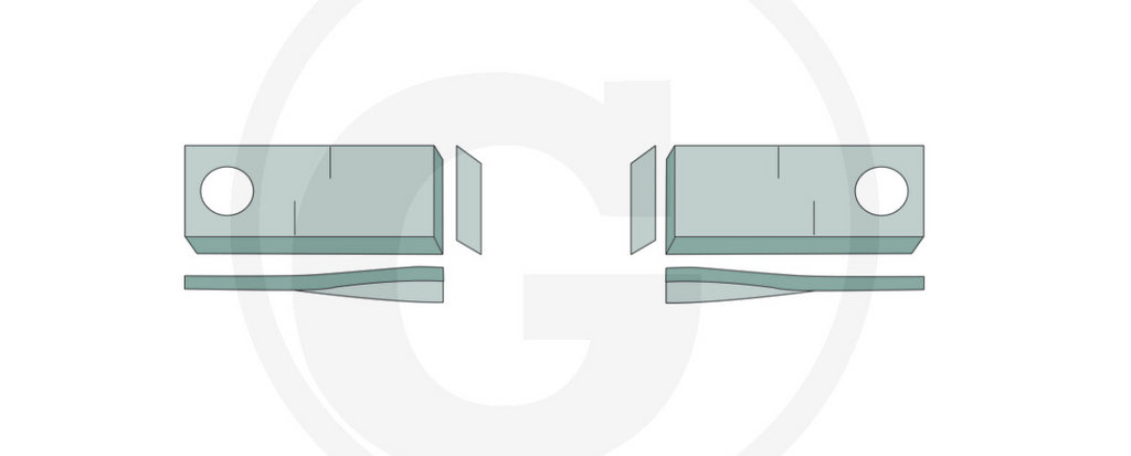 For PZ MOWER BLADES 106 x 48 (25) RIGHT