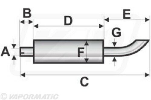 Ford 3610, 5610, 6610, 7610, 7710 Vertical Exhaust