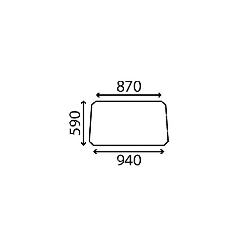 Massey Ferguson 135, 148, 165, 168, 185, 188 Flexi Cab Windscreen Glas ...