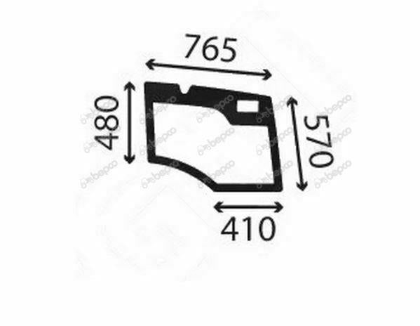 for, Weidemann 2000 LOWER DOOR WINDOW RIGHT - FLAT - TINTED
