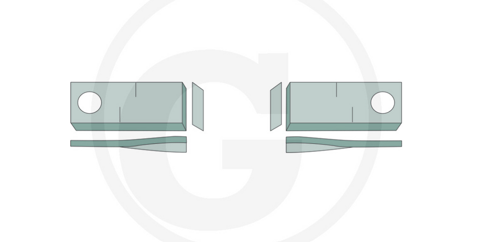 For JF - Stoll MOWER BLADES 92.5 X 48 (25) RIGHT