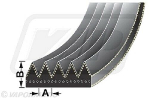 Massey Ferguson 6400, 7400 Series Air Conditioner Belt VPE6379