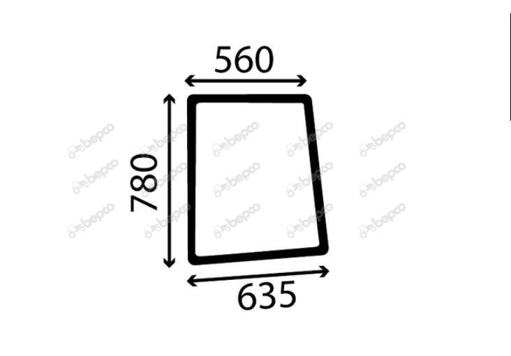 For FORD 30's SIDE WINDOW LEFT - FLAT - NON-TINTED