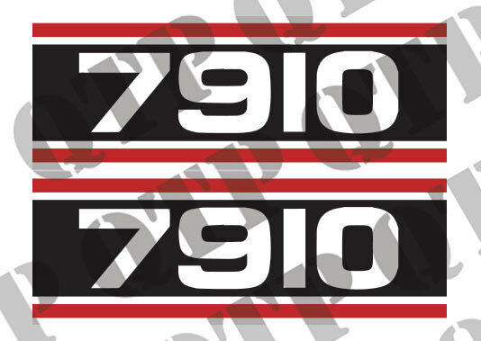 Ford 7910 Super Q Cab Decal Pair