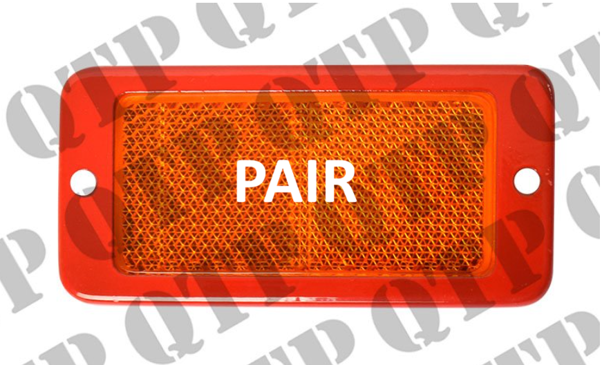 For Massey Ferguson Reflector 100 Mudguard - Amber PAIR