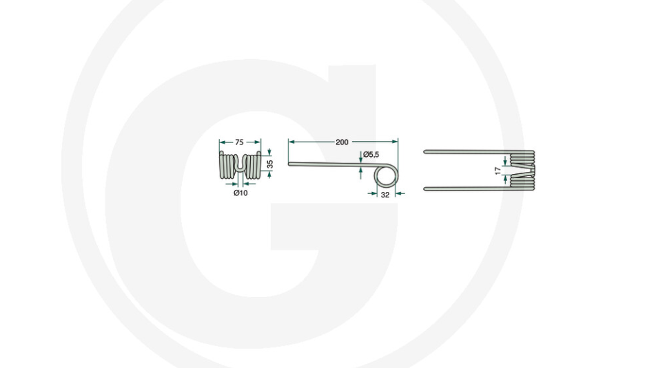 For WELGER PICK UP TINE RED PACK OF 10 AP EL WSA