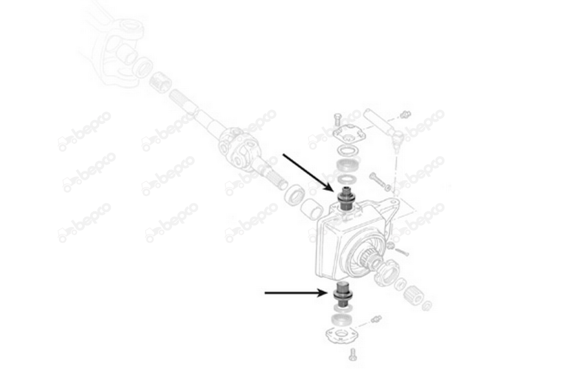 For MASSEY FERGUSON 4wd HUB PIVOT PIN