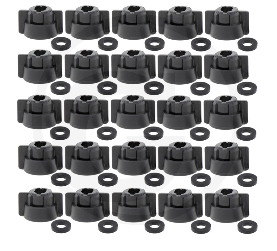 Lechler Bayonet cap AF8/10 black universal pack of 25