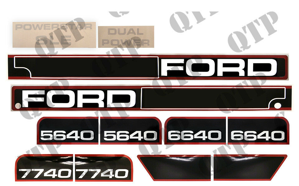 Ford New Holland 7740 Decal Kit Stickers