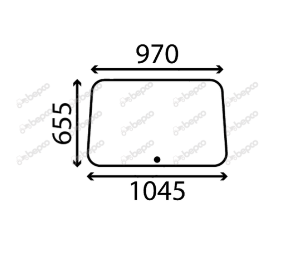 For MASSEY FERGUSON 100 WINDSCREEN FLAT - NON-TINTED