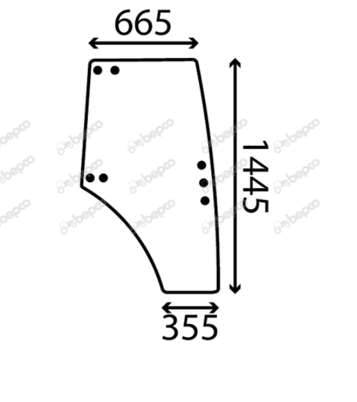 for, Zetor DOOR WINDOW GLASS RIGHT - CURVED - TINTED – Gwynedd Farm ...