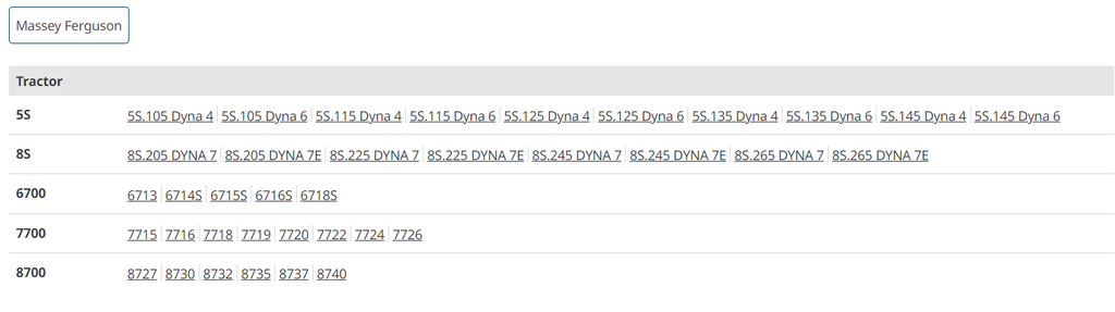 For MASSEY FERGUSON 5S 8S 6700 7700 8700 FUEL FILTER