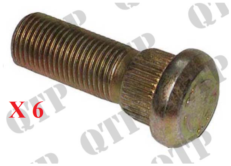 For Massey Ferguson Wheel Stud Front 1 1/2" x 1/2" UNF PACK OF 6