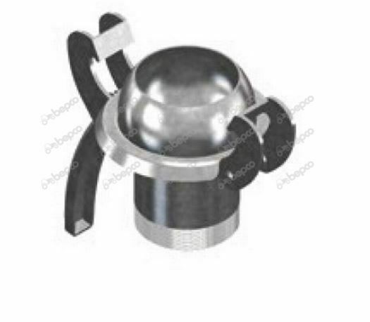 MALE WITH THREADED TAIL (ZN) TYPE BAUER - Ø159MM - 6''