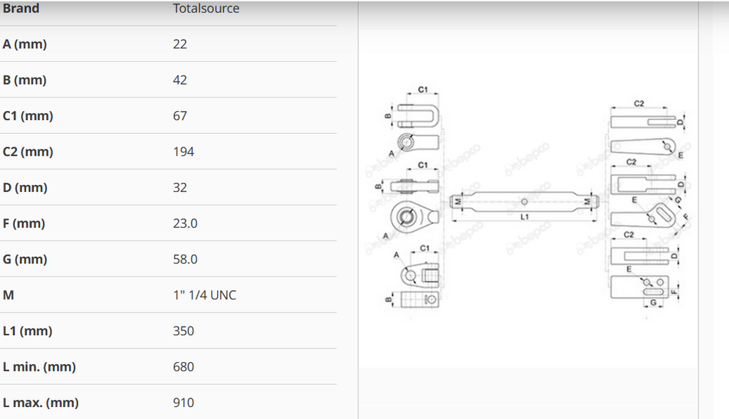 For CLASS RENAULT MASSEY FERGUSON LEVELING ARM